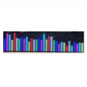 Écran d'affichage du spectre audio de la musique RVB en couleur KTV Stage LED Rhythm Light Indicateur de niveau de 64 modes <span class=keywords><strong>VU</strong></span> Meter DIY - Product Image 1