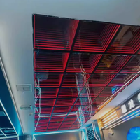 Carrelage LED 3D Abyss avec effet miroir Melaleuca, contrôle DMX512, CRI 95 élevé pour piste de danse de boîte de nuit, IP65
