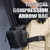Carquois tactique à compression à friction, à dégagement rapide, pour jambe et taille, composite, pour la chasse américaine et les arcs classiques de compétition