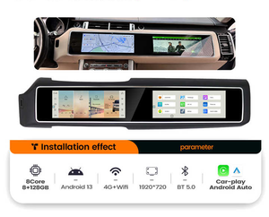 15.5 inch màn hình kép tự động đứng đầu đơn vị màn hình cho Land Rover voque thể thao 2014 2019 đa phương tiện <span class=keywords><strong>Android</strong></span> đài phát thanh xe <span class=keywords><strong>GPS</strong></span> navigation - Product Image 3