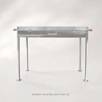 Barbecue Mangal Autonome en Acier Inoxydable pour Charbon de Bois, Grill de Jardin Extérieur, Cuisinière de Barbecue pour Patio et Cour Arrière