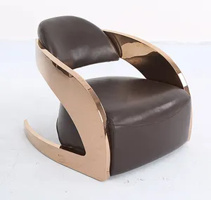 Sedia a sdraio moderna moderna in pelle leggera per mobili da ufficio moderni e creativi moderni
