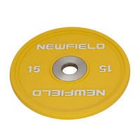 Nouvelles plaques de poids en fonte calibrées Newfield pour haltères, trou d'insertion de 2 pouces, kit d'entraînement de force pour salle de sport commerciale