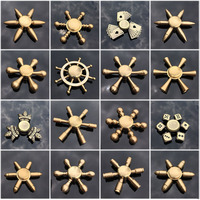 Nouveau Gyroscope de doigt en cuivre pur doré, Spinner en laiton métallique, Jouet de décompression, Hand Spinner, Gyroscope de doigt