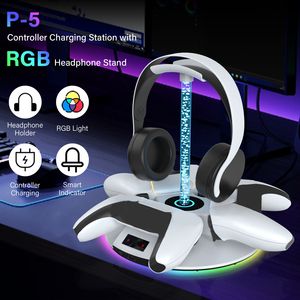 Estación de Carga 3 en 1 YZC-600 para Control P5, Base de Carga con Soporte para Auriculares, Luz RGB, Accesorio de Juego, Carga Rápida - Product Image 5