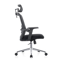Nouveautés Faible QUANTITÉ MINIMALE DE COMMANDE Fabricant Haut Retour Mesh Gris Pivotant Chaise de Bureau