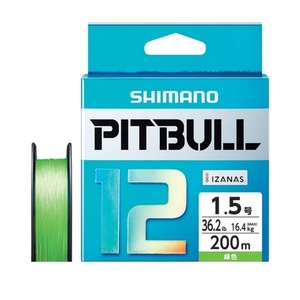 Dây câu cá biển Nhật Bản chất lượng cao PL-77FV PITBULL 12 sợi PE nổi, đầu thu nhỏ kép, 200m, đường kính 1.5mm - Product Image 1