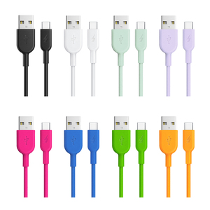 5V 3A TPE Chất Liệu Nhiều Màu Sắc 3.3ft Loại C USB-C Nhanh Chóng Sạc Cáp Dữ Liệu USB 2.0 3.0 Nhanh Chóng - Product Image 2