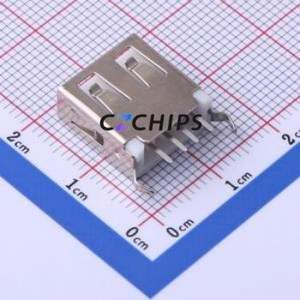 KH-AF180WJ-13.7 USB Connector Through hole Component (THT) Connector Type-A USB 2.0 Female Through Hole - Product Image 2