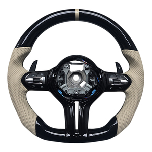 Volante Deportivo de Cuero Negro Piano para BMW Serie 3, Serie 5, F10, F20, F30, F90, F01, F02, Venta al Por Mayor - Product Image 1