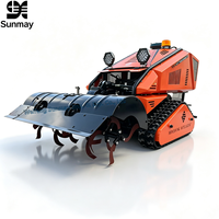 Tondeuse à gazon robotisée intelligente 2026 sans fil, diesel, télécommandée, 80cm 100cm, qualité industrielle CE EPA EURO5, chenillée pour herbe