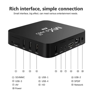 กล่องทีวี Android Mx9 PRO 4K สมาร์ทอินเทอร์เน็ต Mx PRO กล่องรับสัญญาณ Ott - Product Image 5