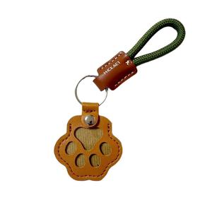 Portachiavi in Pelle Ecologica con Impronta di Zampa di Cane, Ciondolo Commemorativo per Peli di Animali Domestici, Ornamento Moderno e Semplice Anti-Smarrimento - Product Image 2