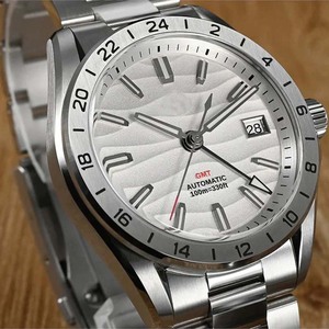 Montre automatique classique GMT avec saphir, revêtement AR luminescent, étanche, montre-bracelet pour homme - Product Image 2