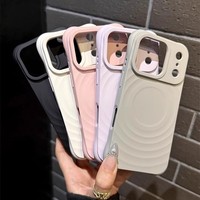 Mignon Vague Ondulation De L'eau Cas pour iPhone 17 16 Pro Max Femmes Mince Doux Silicone TPU Pare-chocs Antichoc Couverture De Protection De Téléphone