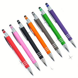 Stylo à bille en métal 18 Jps avec finition mate Celena, logo personnalisé imprimé, stylo à bille doux au toucher, cadeau promotionnel en métal - Product Image 1