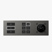 Panneau de commutateur de scène de maison intelligente KNX/EIB 6 touches Interrupteur en métal pour hôtel Villa Éclairage intelligent Panneau de commutateur à bouton-poussoir