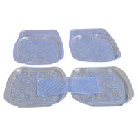 Muchkey Hochwertige Latex wasserdichte Auto Fußmatten Universal DIY Four Seasons Auto Teppiche Protector Mat