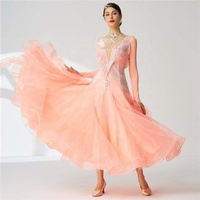B-2055 Nouvelle compétition client robe de danse de salon valse norme nationale moderne danse robe de performance à vendre