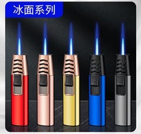 Logo personnalisé pistolet à cigare, BBQ cuisine fumée métal grande vente en gros Cigarette personnalisé Jet flamme Butane gaz briquet