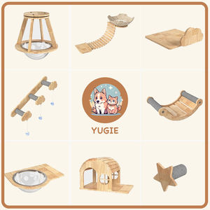 <span class=keywords><strong>2026</strong></span> Nieuwe HOT Moderne Design Kattenvilla van Hout en Glas voor Meerdere Katten - Product Image 6