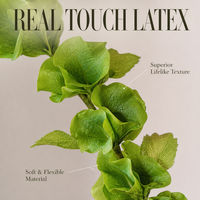Bunga Tiruan Real Touch Latex Bells of Ireland, Batang Bunga Palsu Hijau untuk Dekorasi Pernikahan dan Rumah