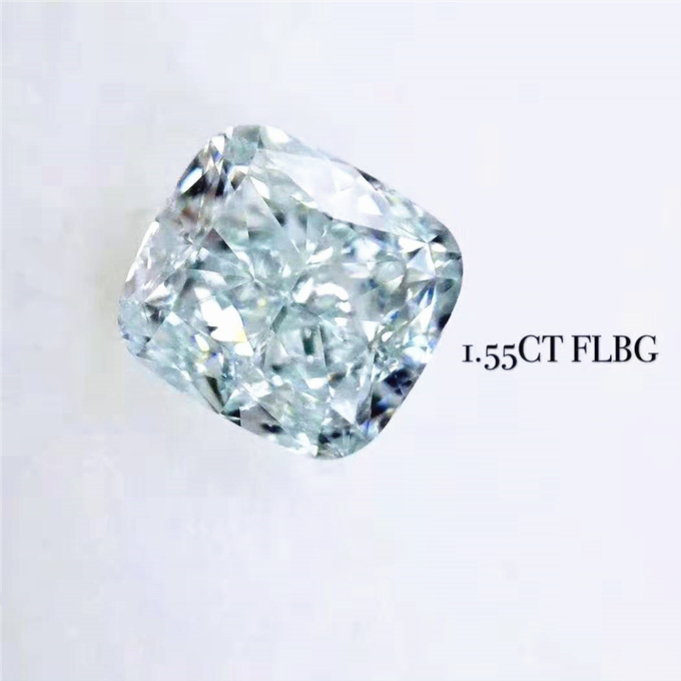 1.55ct VS2 Fancy Light Blue Green Natural Bluish Diamond