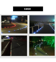 Borne de signalisation routière LED surélevée, type œil de chat, réfléchissante, en plastique, pour allée, prix usine, haute qualité pour la sécurité