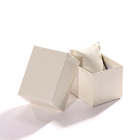 Boîte de rangement avec couvercle supérieur et inférieur, boîte d'emballage pour montre, boîte universelle pour homme et femme, montre haut de gamme avec éponge, logo personnalisable