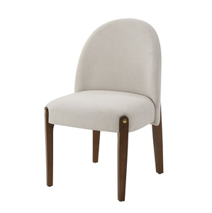 Chaise nordique en tissu et bois massif, design moderne, chaise de salle à manger individuelle pour la maison, le bureau, l'hôtel et l'appartement, fonction convertible - Product Image 1