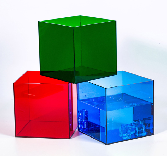 Colorful Translucent Acrylic Display Box Square Cube for Desk/Home Decor,Lovely Gift,Make up Tool,Jewelry,Candy Storage Case