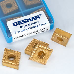 Per DESKAR CNMG120404-CQ LF9018 inserto esterno in carburo di tornitura per acciaio inossidabile personalizzabile OEM & CVD per tornio utensile - Product Image 1