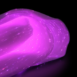 RSPOF Fibre <span class=keywords><strong>Optique</strong></span> Tissu LED Textile-Plastique Fibre <span class=keywords><strong>Optique</strong></span> Tissu Illuminer Nappe Coureur Fête Halloween Noël - Product Image 5