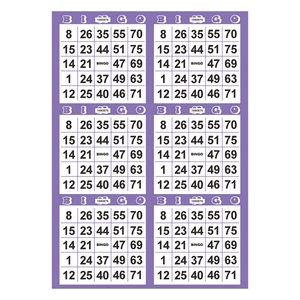 15 Colores Personalizados, Populares, 75 Bolas, Números de Bingo para Fiestas, Tarjetas de Juego de Bingo - Product Image 4