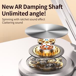 Soporte de Escritorio Metálico Giratorio de 360 Grados Mingcard para Todos los Teléfonos y Tabletas de hasta 12.9 Pulgadas, Plegable y Ajustable - Product Image 5