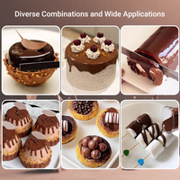 Sauce au chocolat et aux noisettes pour la décoration de gâteaux, garniture pour crème glacée, ingrédients de pâtisserie, baril commercial de 3 kg COCOSEGA
