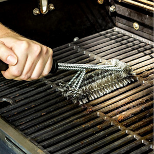 Bbq Wire Brush Stainless Steel Heavy Duty Grill Cleaning Tool For Barbecue Grills - Product Image 1