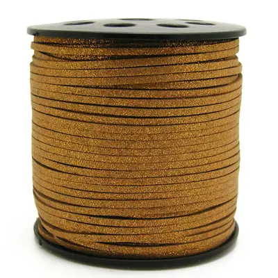 Cabo de couro liso, atacado de alta qualidade várias cores 3mm cordão de camurça falsa cordão de couro para fabricação de jóias
