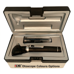 Otoscopio de Fibra Óptica LAPA MASTER INDUSTRY de Alta Calidad, Juego de Instrumentos Negros, Manual, Reutilizable, Ligero, Ecológico, Clase I CE - Product Image 1