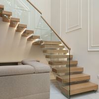Escaliers Flottants Intérieurs Personnalisés, Escalier Moderne et Durable pour Villas et Hôtels