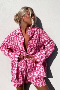 2023 vacanza primavera estate personalizzata <span class=keywords><strong>taglie</strong></span> forti 2 pezzi da <span class=keywords><strong>donna</strong></span> abbinati abiti di lino camicia con bottoni e pantaloncini - Product Image 2