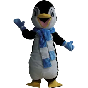 Professional Manufacturer Custom Animal Penguin Mascot Costumes Baby Penguin Plush Cartoon Mascot costumes with plush scraf