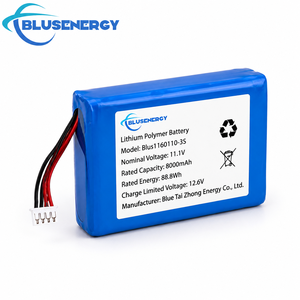 แบตเตอรี่ลิเธียมโพลิเมอร์ BLUSENERGY 11.1V 8000mAh 88.8Wh รุ่น Blus1160110-3S แบบ Pouch Cell - Product Image 2