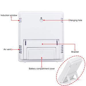 HTC-1 HTC-2 trong nhà/ngoài trời Trạm thời tiết đồng hồ nhà Nhiệt kế ẩm kế LCD điện tử kỹ thuật số nhiệt độ độ ẩm mét - Product Image 6