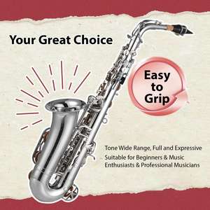 Btuty Eb Saxophone Alto Laiton E Flat Sax 802 Type de clé <span class=keywords><strong>pour</strong></span> étudiant débutant professionnel Clé en coque naturelle avec étui de transport G - Product Image 5