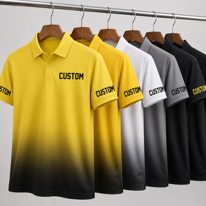 Camiseta Polo para Hombre, con Logotipo Personalizado, Color Degradado, Uniforme Transpirable, Ropa de Trabajo - Product Image 5