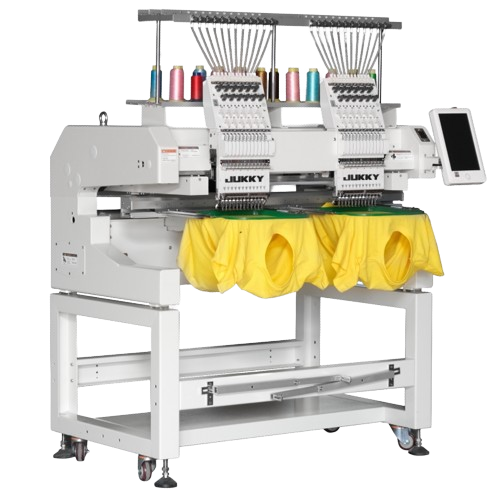 JK1202 Cap Garments Pillow 12/15 Needles 2 Head Multifunctional Computerized Automatic Flat Embroidery Sewing Machine