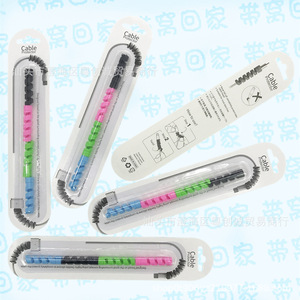 Protecteur de câble en spirale Little Angel, en caoutchouc souple, pour câbles de charge et de données, enrouleur pour câbles de téléphone portable et d'écouteurs - Product Image 1