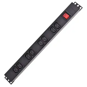 8ウェイpduラックマウントpdu電源タップ19 zoll pdu c13電源タップ