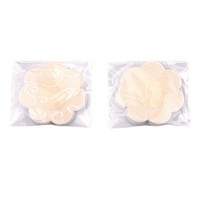 Cache-tétons multicolores en forme de fleur, invisibles, en satin, pasties sexy pour les seins, autocollants intimes, couvre-seins adhésifs